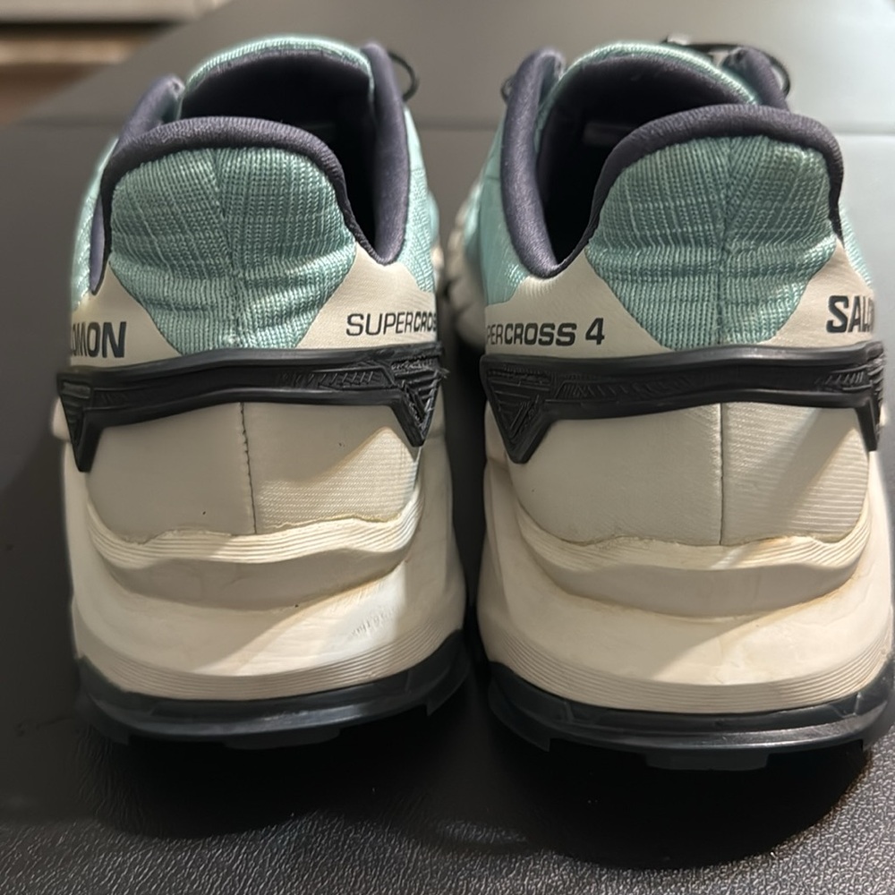 Salomon Women's Speedcross 4 Trail Shoes - Aqua and Black - Picture 13 of 13